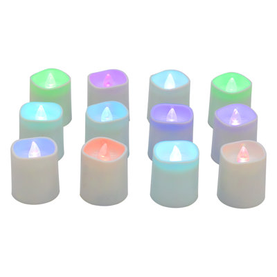  Bougies votives à piles à DEL - changement de couleur (12 carats)