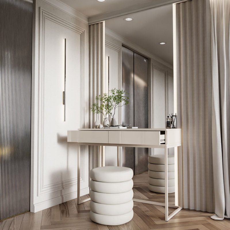 Console Table BLANCO GLAMOUR, Beige