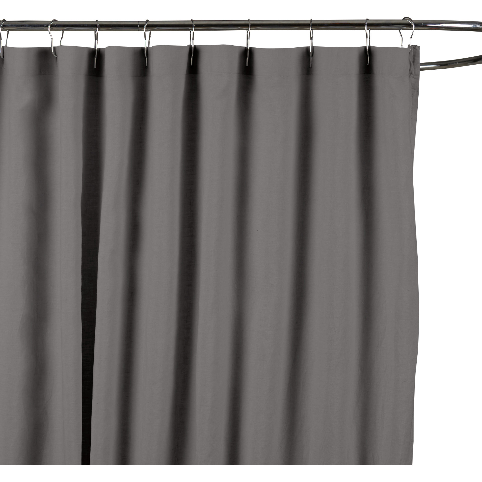 Kendo Linen Shower Curtain, Slate Gray