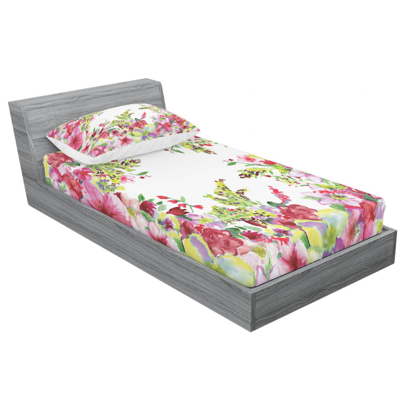 Microfiber Sheet Set, Twin Sheet Set with Fitted Sheet