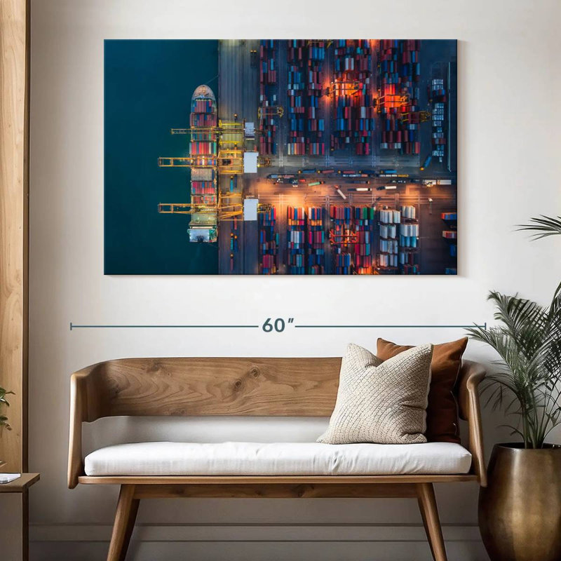 Mehar Container Cargo Ship Port, 34" H x 51" W