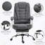 Chaise de bureau en polyester, pivotante, support lombaire, hauteur réglable, appui-tête, repose-pieds, roulettes