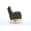 Chaise berçante en tissu Teddy avec repose-pieds réglable et pochette de rangement-1958779803