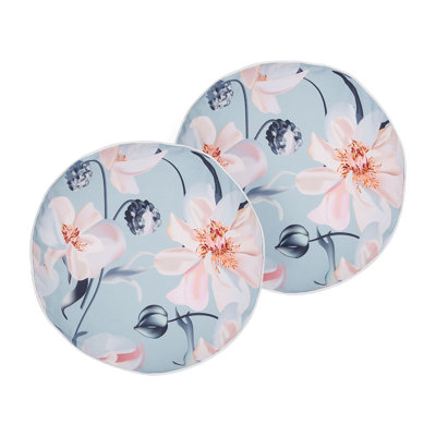 APRICALE Indoor / Outdoor Floral Circular Cushion