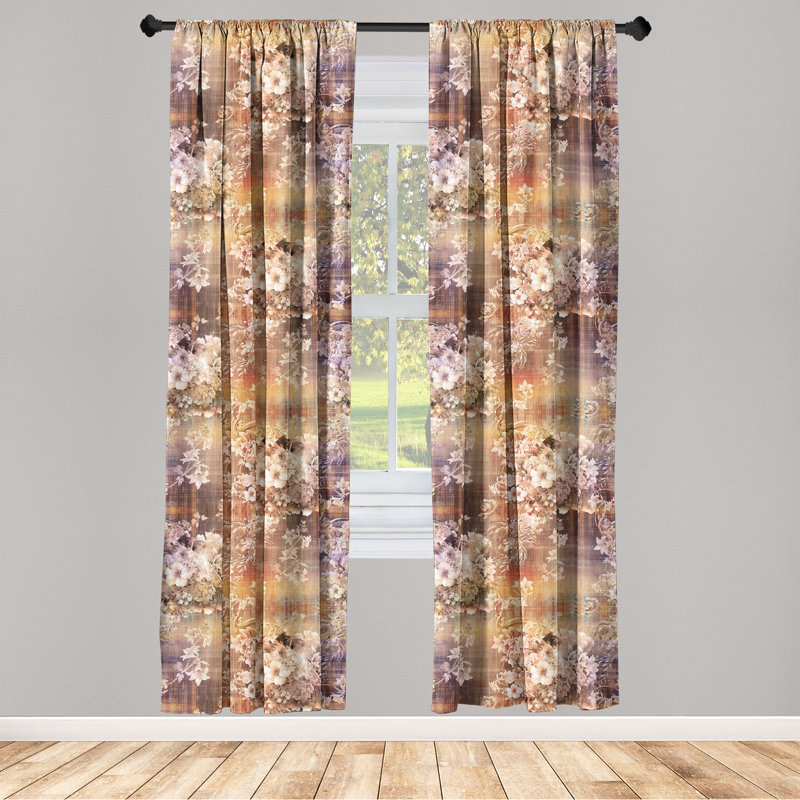 Semi Sheer Curtain Pair, 56" W x 63" H