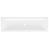 Rossendale 122 Rectangular 47-7/8" Undermount or Drop-in Lavatory Sink in Volcanic Limestone with Internal Overflow