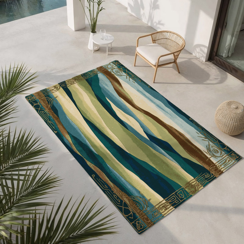 Tapis intérieur et extérieur Radiant Mirage, Rectangulaire 8 pi x 10 pi