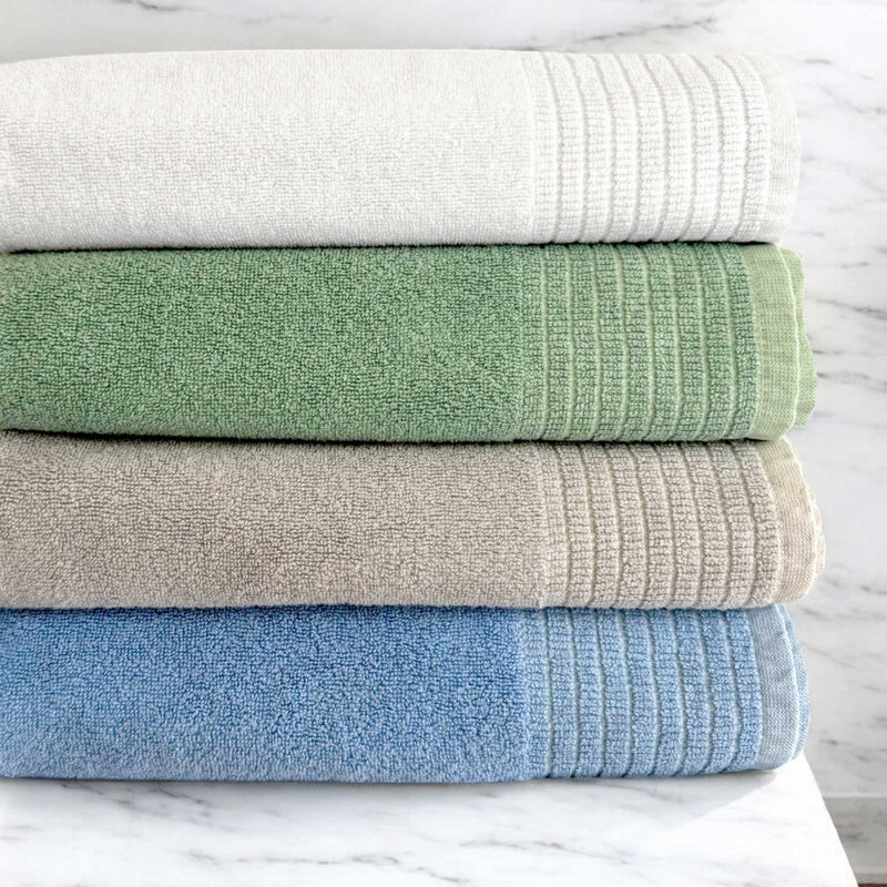 Ensemble de serviettes 6 pièces BedVoyage Spa - Viscose de bambou + coton - 650 g / m² - absorbant et résistant aux odeurs