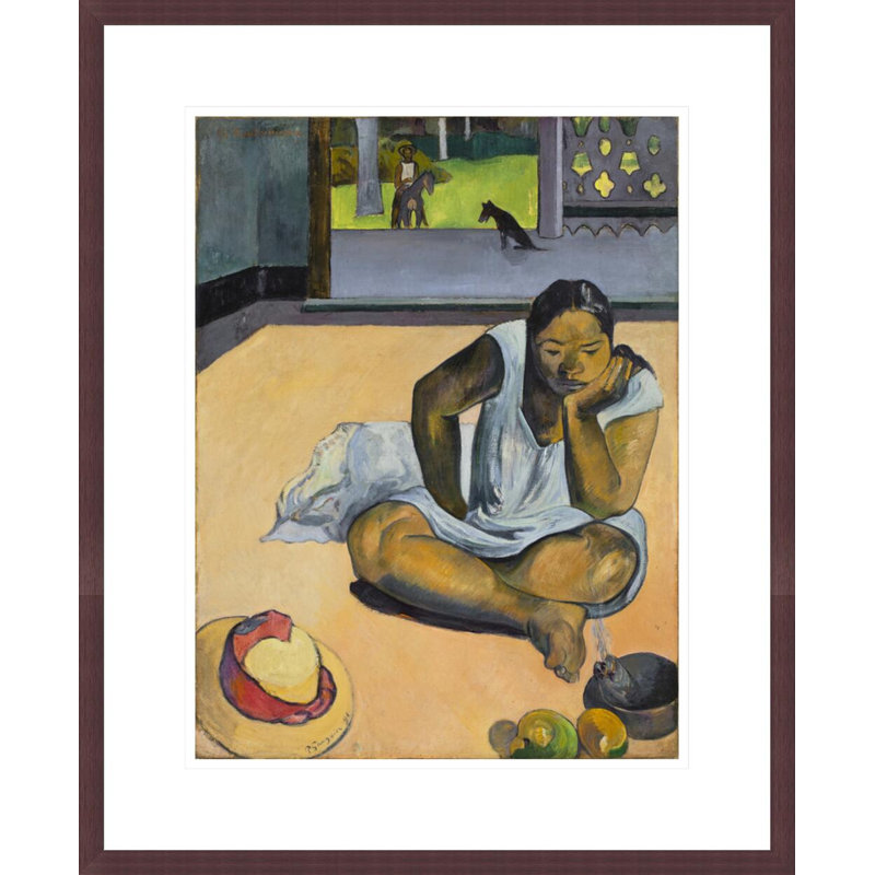 «Te Faaturuma» par Paul Gauguin - Estampe numérique encadrée, H 21,68 po x l 17,75 po