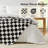 Homelike Moment Checkered Throw Blanket, Black Checkerboard Grid Soft Fluffy Fleece Blankets Throws, Fuzzy Cozy Plush Flannel Blanket for Couch, Comfy Warm Lightweight Bed Blanket (Black, 50x60IN)-117659046-117659041
