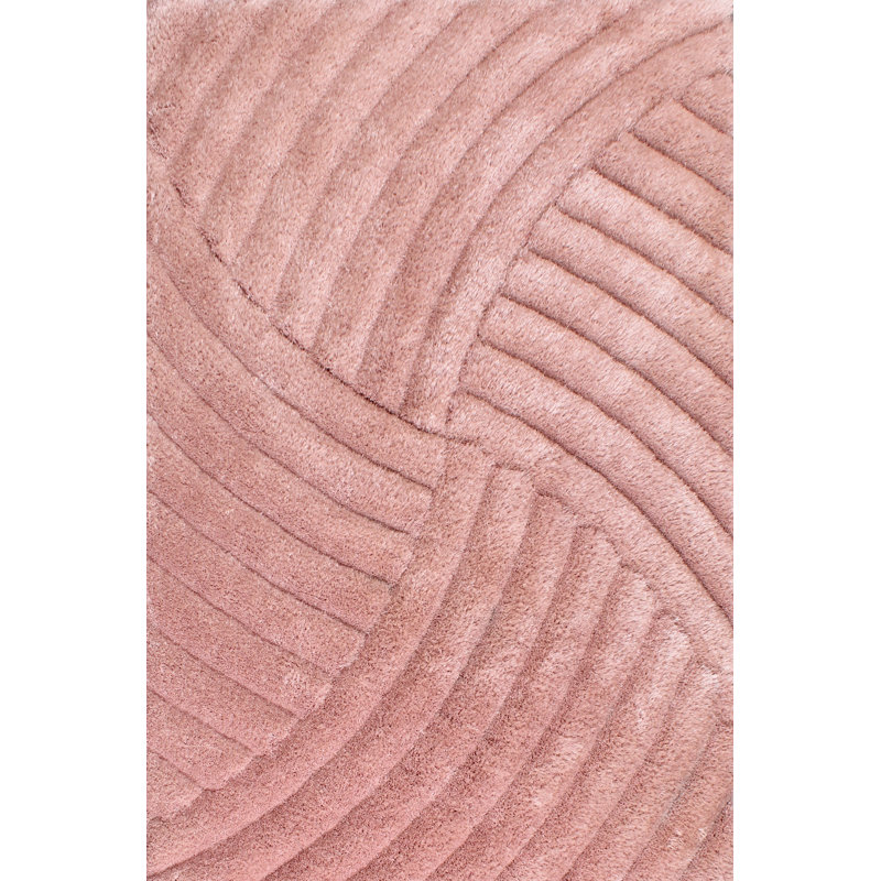 Euria Solid Colour Hand Woven Area Rug, Rectangle 60 x 110cm