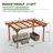 Outdoor Wood Pergola, Wooden Grape Pergola for Climbing Plant Support for Garden, Patio, Backyard, Deck-114239922