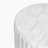 Magnus Modern Organic Stone-Texture Outdoor MGO Side Table with Fluted Pedestal Design-216910012