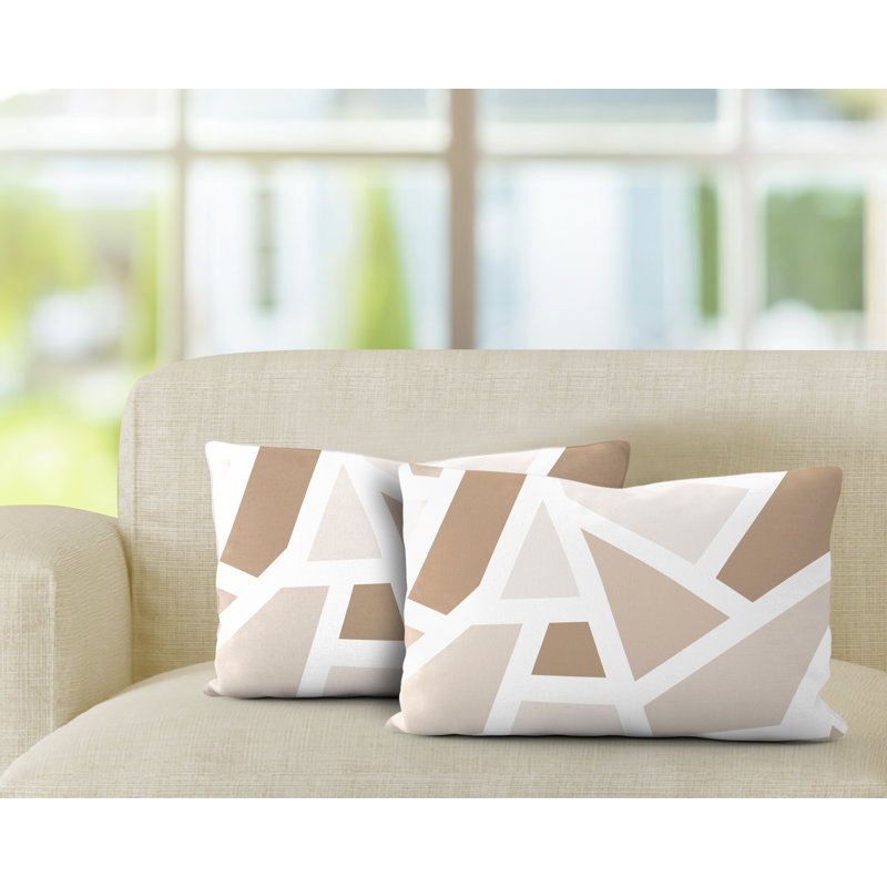 Coussin carré intérieur / extérieur Marion, Beige