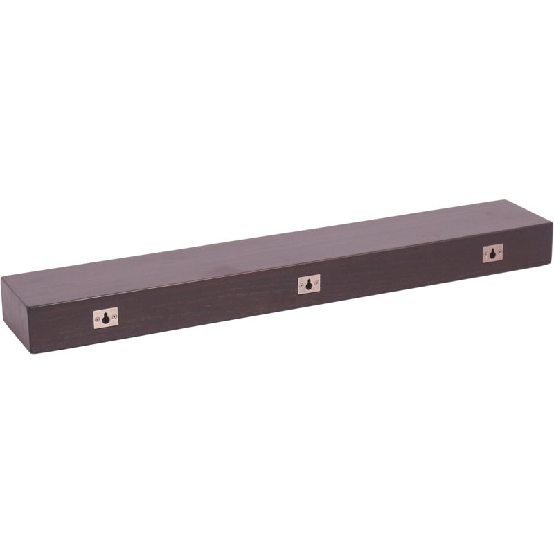 Bisa Teak Floating Shelf, 3" H x 36" W x 6" D