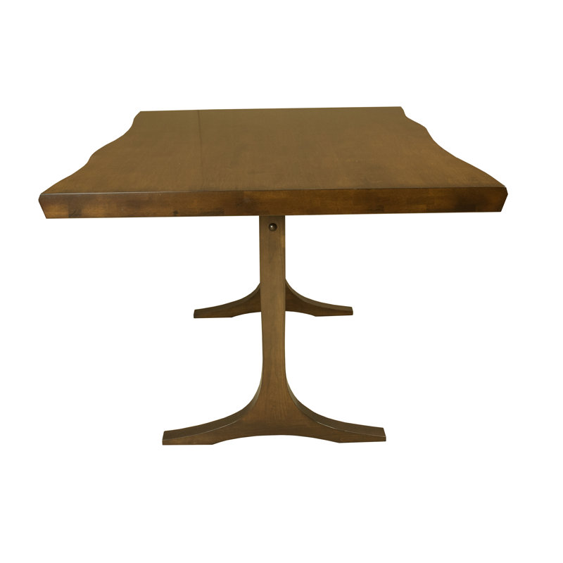 Maple Solid Wood Dining Table, Walnut, 29" H x 80" W x 36" D