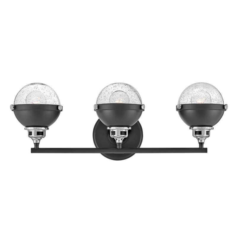 Éclairage de salle de bain noir à intensité variable 3 lumières Kyoto