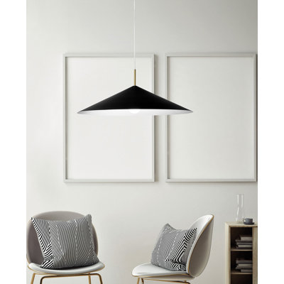 Wanette 1 - Light Black Cone Pendant