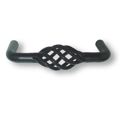 3" Bird Cage Pull Flat Black