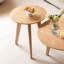 Table basse ronde moderne en chêne massif de 23,6 po Fjord-550428543-550428417-543076796