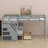 Space-Saving L-Shaped Bunk Bed Featuring Integrated Storage Drawers, Ladder and Staircase for Versatile Bedroom Arrangements-115963409