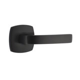 Breslin Flat Privacy (Bed & Bath) Door Lever with Rectangle Rosette