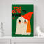 Charming Ghost Whimsy Abstract Contemporary Autumn Landscape Wall Art Print by Treechild - Wrapped Canvas Print-1636857946