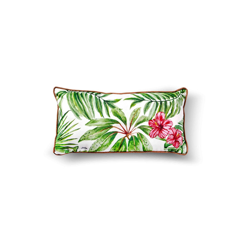 Housse et insert d'oreiller rectangulaire intérieur / extérieur en mélange de polyester Bisou