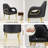 18.6'' H Tufted Velvet Upholstered Armchair