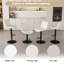 Tabourets de bar pivotants à hauteur réglable (35, 03-43, 7 pouces), dossier et tissu tricoté doux - idéal pour îlot de cuisine, comptoir de bar et salle à manger (ensemble de 2)-1945513866