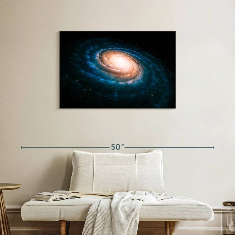 Oberle Spiral Shaped Galaxy, 24" H x 36" W