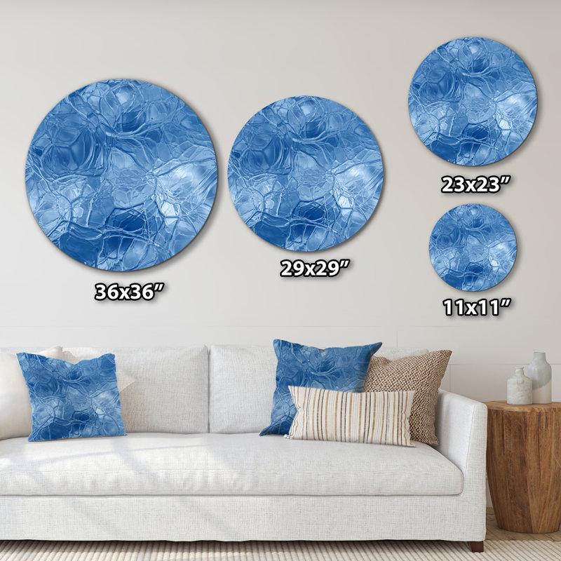 Blue Ice Structures - impression sans cadre