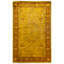 Overdyed Hand-Knotted Wool Modern-Contemporary Gold Area Rug 4' 8" x 7' 3"