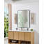 Luminaire pour meuble-lavabo à DEL 2 lumières avec champagne et verre opale gravé à l'or fin 5 lumières Wecc 24 pouces Weimar-1245966570-1253392915