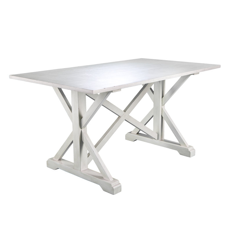 Commack Solid Wood Top Dining Table