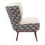  Fauteuil d'appoint transitionnel en coton fait à la main Art Deco