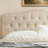 Tufted Upholstered Headboard, Solid Wood Head Board with Wood Legs, Adjustable Height Bed headboard from 34” to 43” Fabric Headboard in Modern Button Design-1550457913-1575261536