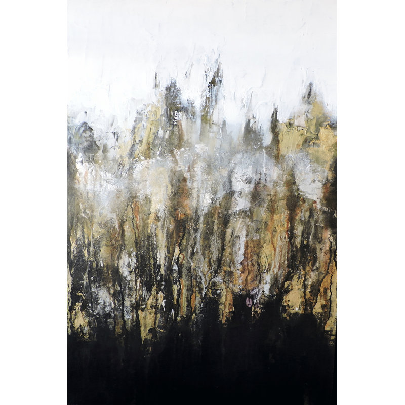 Metalico II by Leticia Herrera - Wrapped Canvas Painting, 46cm H x 30cm W x 3.8cm D