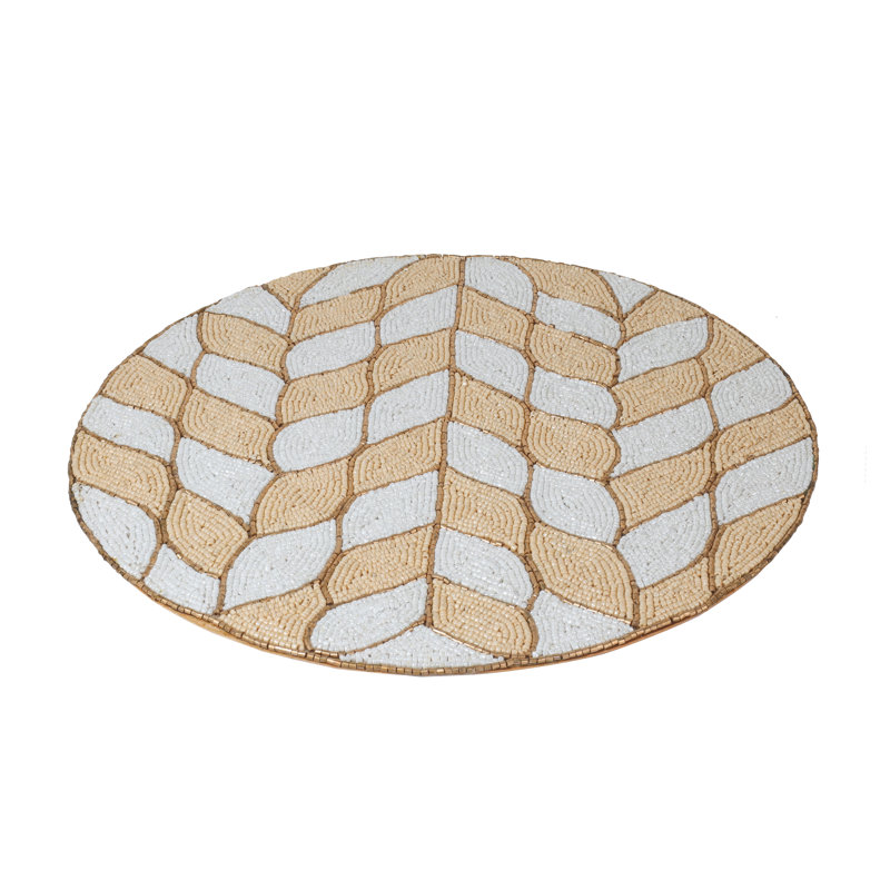 Glass Geometric Round Placemat