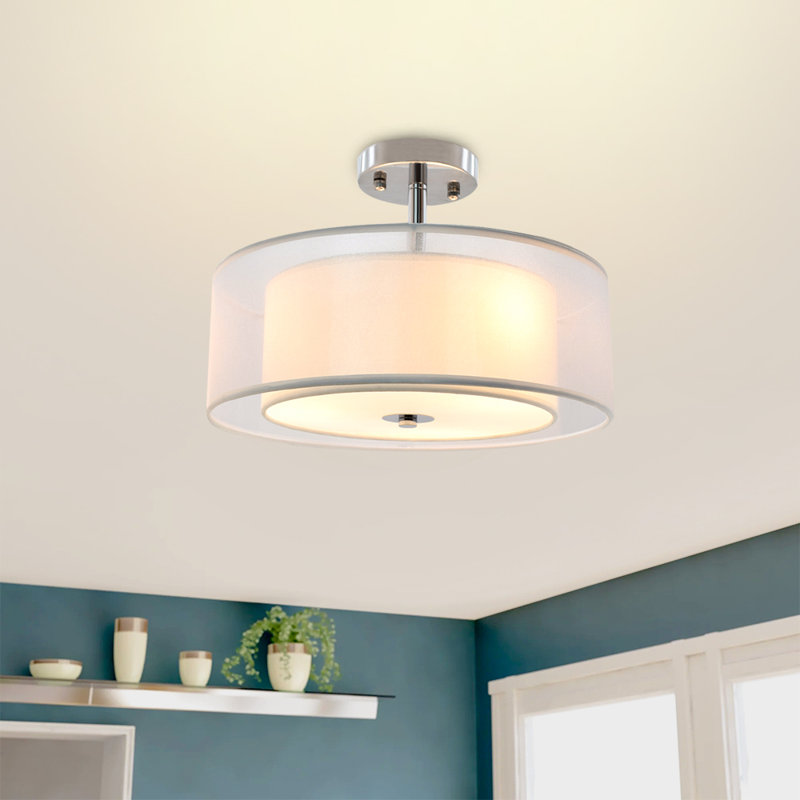 Hanlon Glass Semi Flush Mount