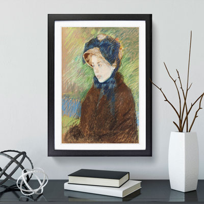 Susan in a Straw Bonnet by Mary Cassatt - Picture Frame Painting