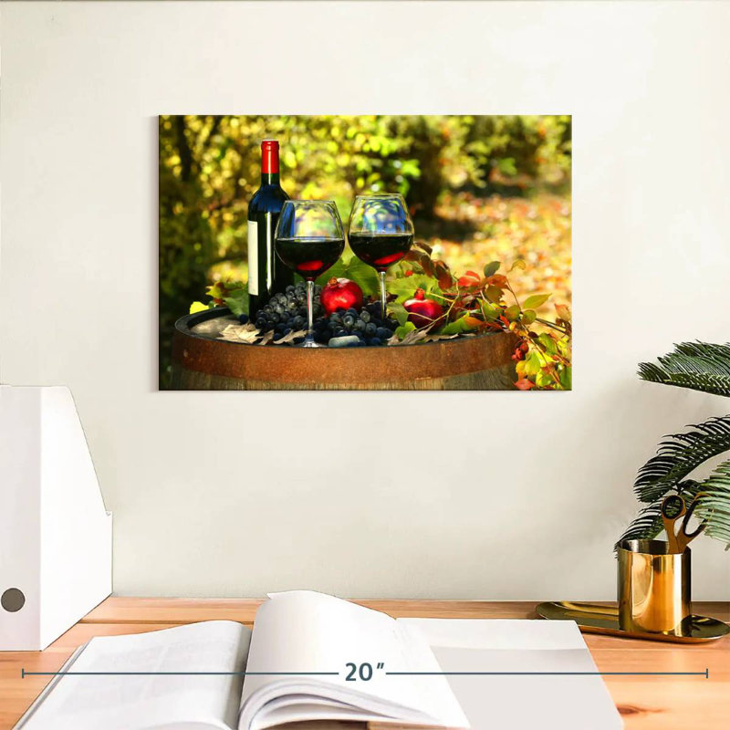 Yarlin Robust Red Wine, 8" H x 12" W