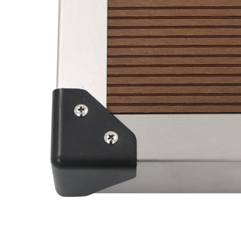 Base de douche Salamone l 32 po x P 24 po avec accessoires, Brun, 43,3 po x 24,4 po