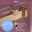 Double porte de douche coulissante sans cadre avec verre transparent de 3/8 po-112539386