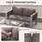 Presber 53.5'' Wide Rectangle Aluminum Loveseat with Cushions