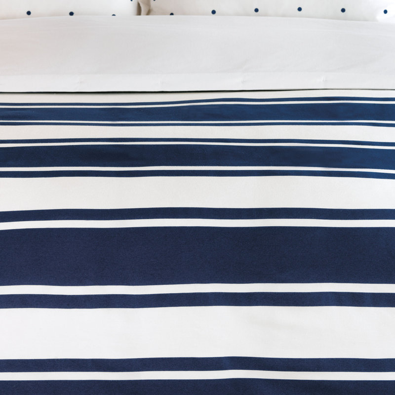 Coastal Charm Twin Cotton Duvet Set with Euro & Standard Shams