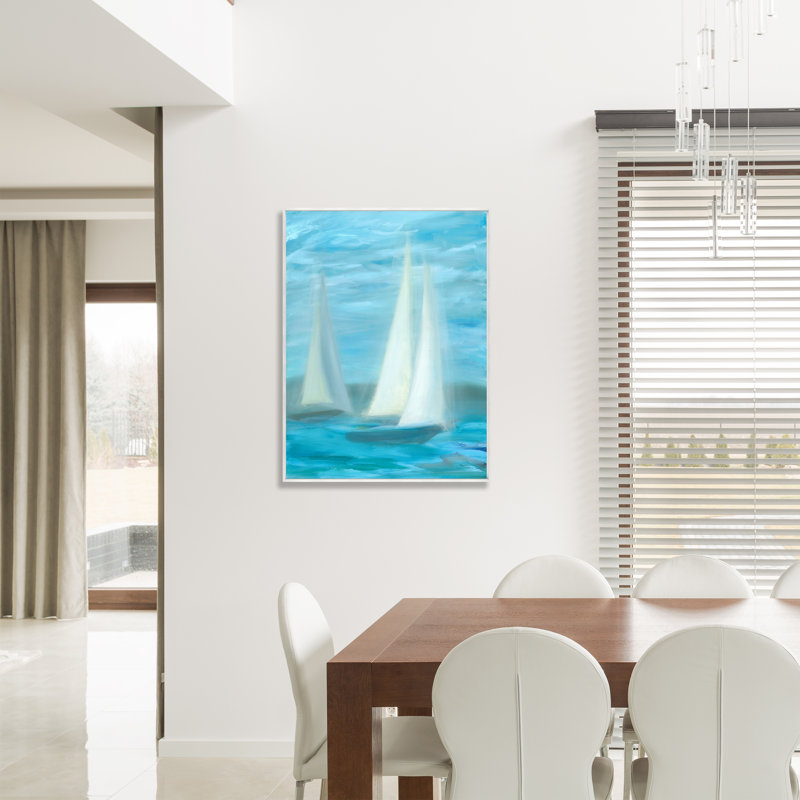 Sailboats II Painting by Ryan Brown