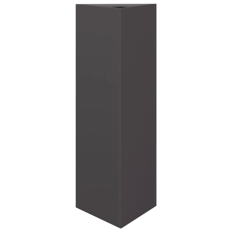 Clinty Metal Elevated Planter, Black, 75cm H x 30cm W x 26cm D