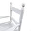 Chaise berçante blanche pour enfants - Intérieur ou extérieur - Convient aux enfants - Durable