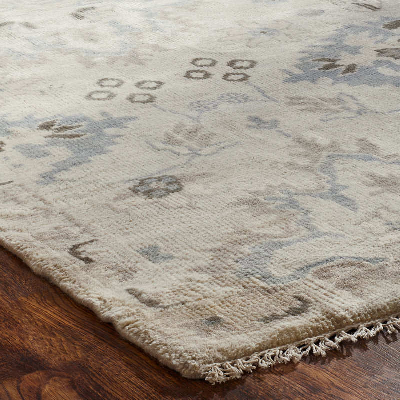 Tapis oriental en laine noué à la main Oriental, Rectangle 8 pi x 10 pi